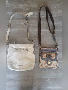Pair Of Preloved Condition Coach Bags *flawed*